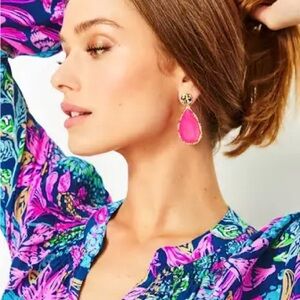 Lilly Pulitzer “Moonlight” Earrings NWT